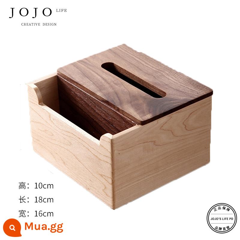 JOJO'S L. PD·Shaw·Tissue Box Bàn cà phê sáng tạo bằng gỗ màu đen Lưu trữ đồ trang trí Giấy vệ sinh có thể tháo rời Trung Quốc và Nhật Bản |Shango - [Sango] Gỗ óc chó Maple (mẫu đa chức năng)