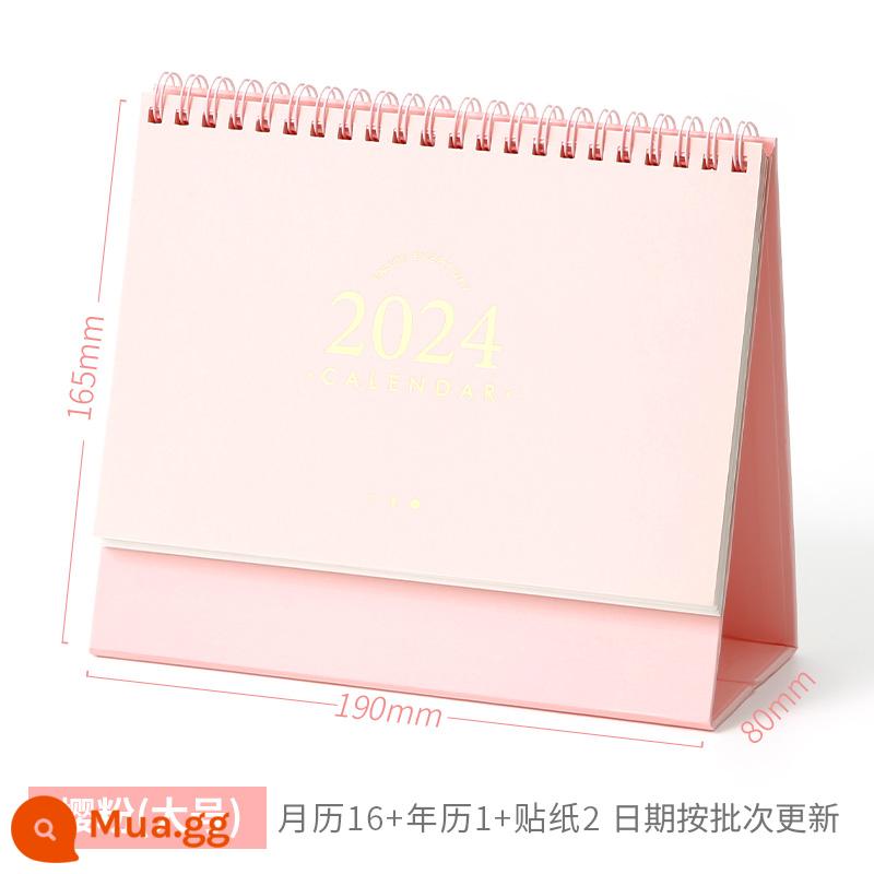 Kế hoạch lịch để bàn lịch 2023 trang trí mới notepad lịch đếm ngược để bàn sổ kế hoạch lịch sáng tạo - Hồng size lớn [kèm 1 lịch + 2 nhãn dán]