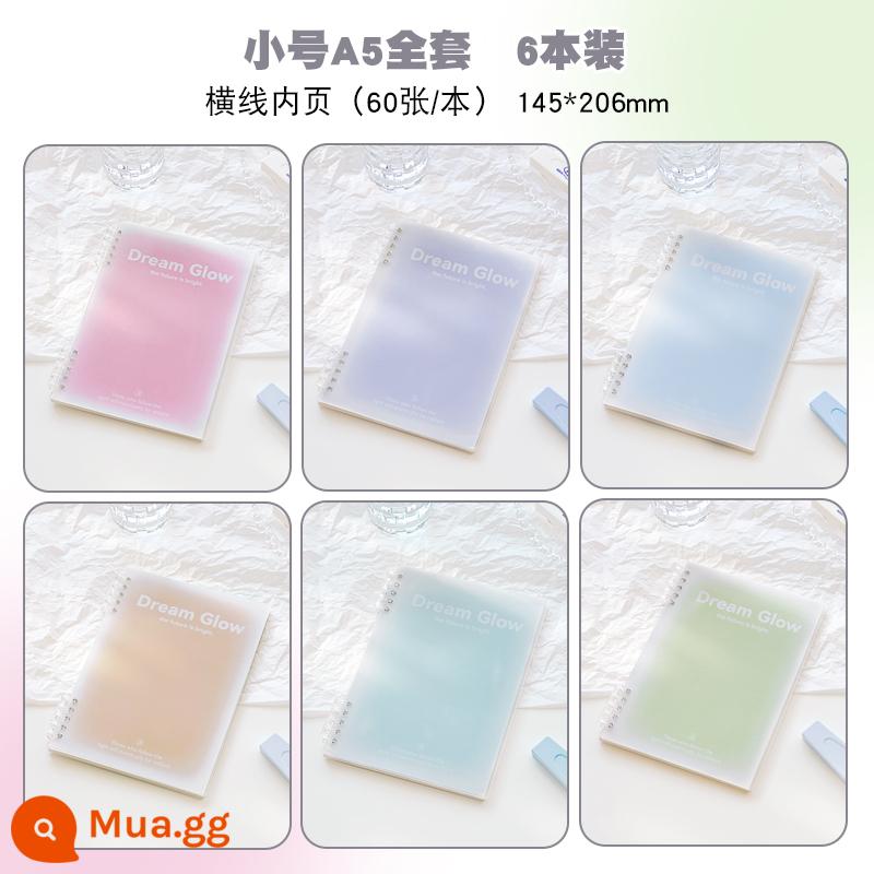 b5 sổ tay rời thân thiện với tay có thể tháo rời giá trị cao đơn giản gradient học sinh a5 notepad da mềm - Mới ❤Bộ hoàn chỉnh A5 cỡ nhỏ∣6 gói