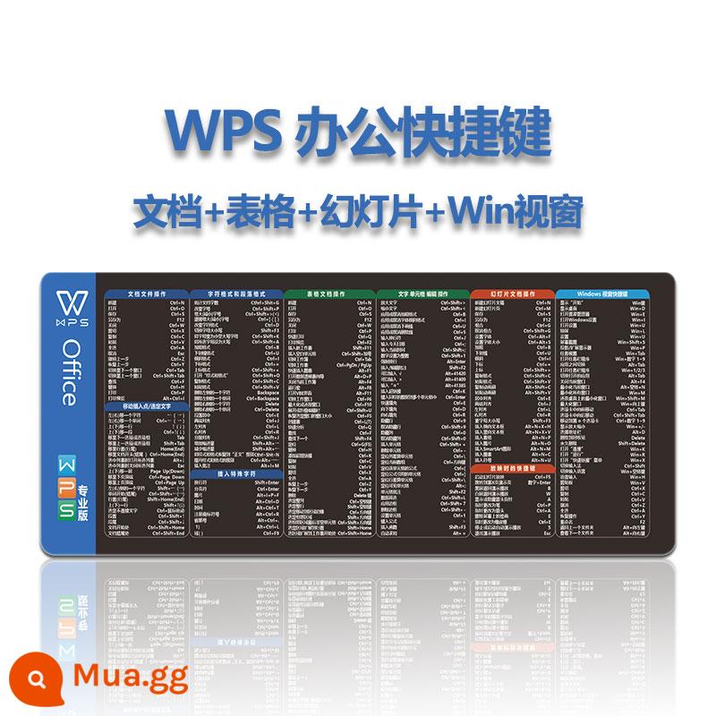 Văn phòng WPS văn phòng công thức hàm Excel siêu lớn Bàn di chuột PS CAD Word Phím tắt PPT Daquan - Văn phòng WPS đen