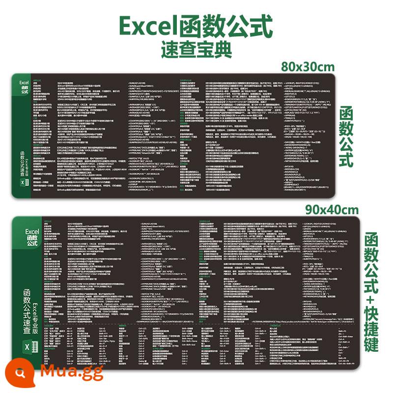 Văn phòng WPS văn phòng công thức hàm Excel siêu lớn Bàn di chuột PS CAD Word Phím tắt PPT Daquan - Công thức hàm Excel/Phiên bản chuyên nghiệp (có nhận xét)