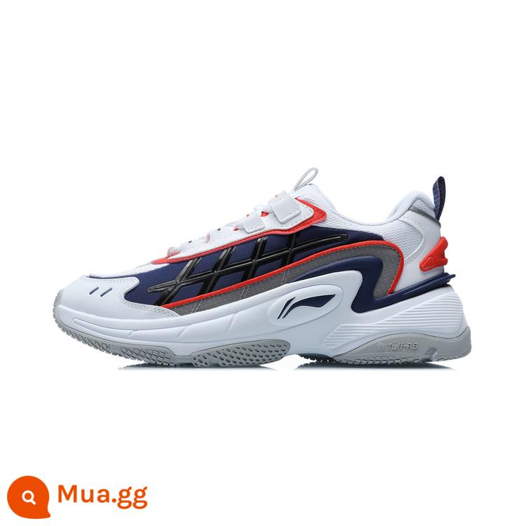 Li Ning Xingyun M1 Đàn ông và Phụ nữ Mây, Hạnh phúc, Wear -Resistant Fashion Sport - AGCR005-5 nam tiêu chuẩn màu trắng/xanh nước biển