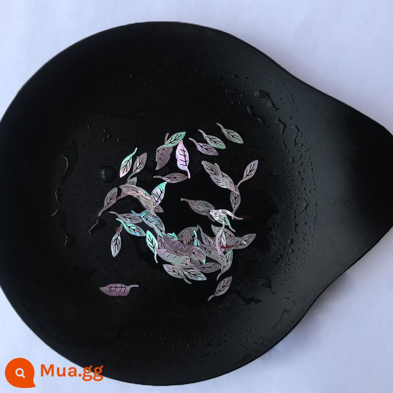 xà cừ handmade DIY chất liệu miếng dán vỏ bào ngư mảnh vỏ tự nhiên giấy nguyên liệu hình vỏ hoa chất liệu gói - Lá nhỏ tím số 1 (1g)