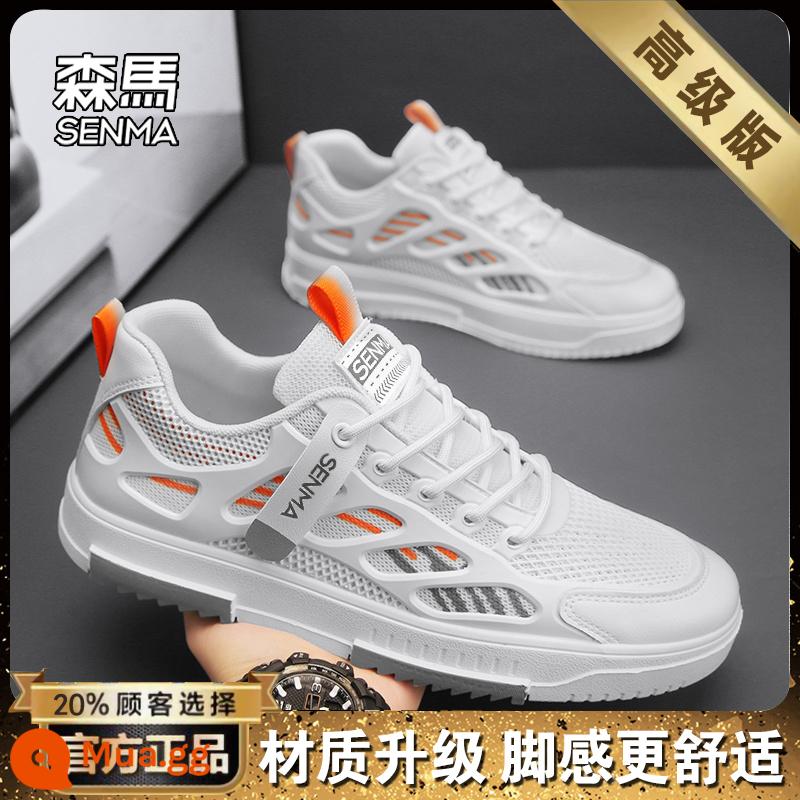 SENMA/Senma Nam 2023 Mới Vải Sneakers Mùa Hè Thoáng Khí Mỏng Phần Lưới Đỏ Phổ Biến Giày Hợp Thời Trang giày W - White Ash (Phiên bản cao cấp)