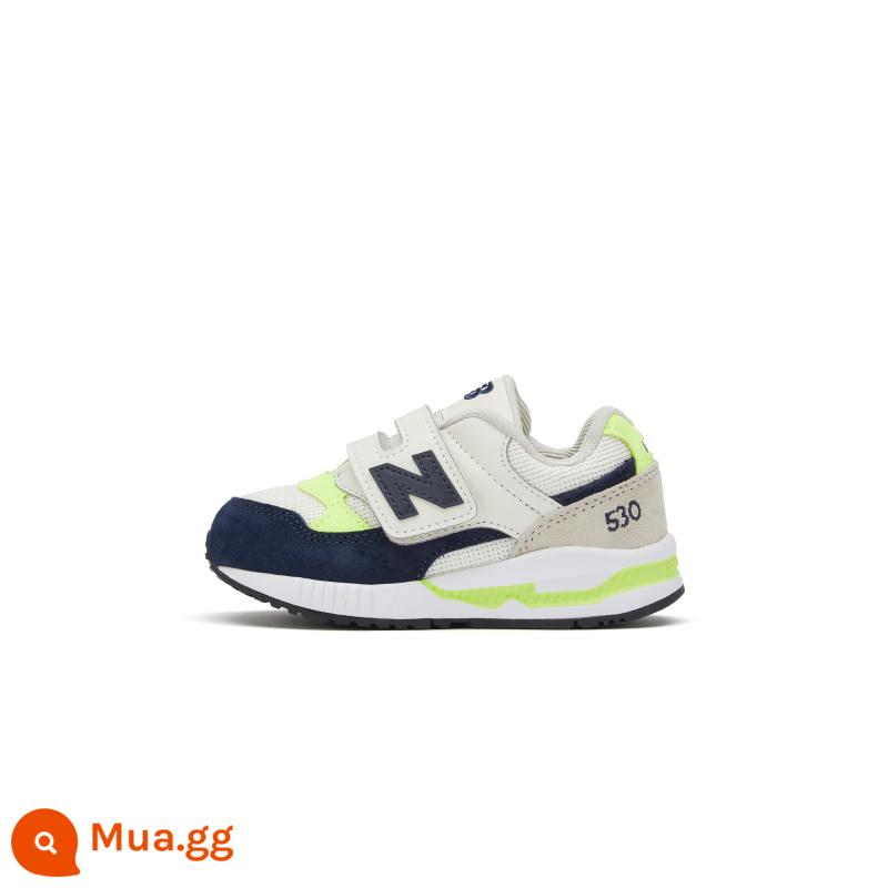 Giày New Balance Nb chính hãng dành cho trẻ em 0~4 tuổi bé trai và bé gái mùa thu đông giày thể thao nhẹ cho bé tập đi 530 - Xám kem/xanh nước biển/xanh tươi KV530SII