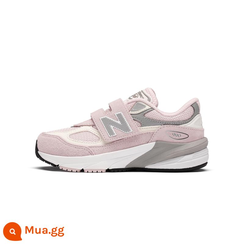 Giày trẻ em New Balance chính hãng nb chính hãng cho bé trai và bé gái Giày thể thao trẻ em thu đông mới 990 cho bé từ 4 đến 7 tuổi - Hồng cam PV990PK6