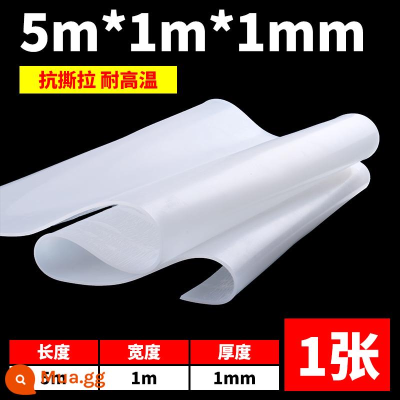 Tấm cao su silicon cao su chịu nhiệt cao su chống sốc đệm đệm đệm silicon gia công cao su silicon dày 3/5/10mm độ đàn hồi cao - Chất lượng cao (1m*5m*1mm)