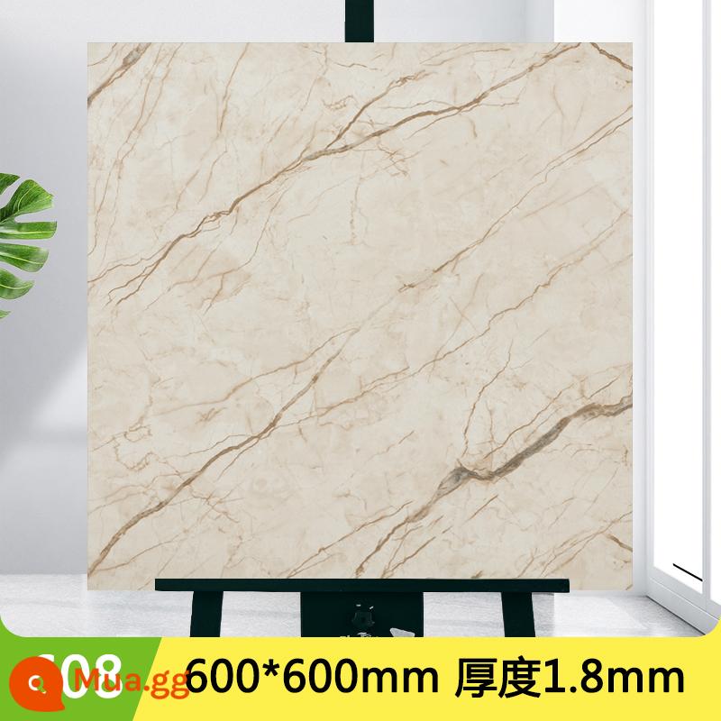 5㎡ sàn nhựa PVC hình vuông giả da gạch hoa văn đá cẩm thạch miếng dán sàn nhựa tự dính thương mại dày chống thấm nước chống mài mòn - Model 608, dày 1.8mm, 1 cái = 5m2