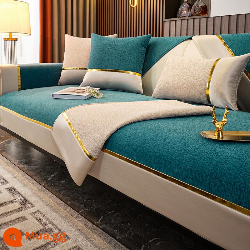 Đệm sofa Bốn Mùa GM 2022 Snowy Plasma Non -slip Non -Soup - Gió xanh