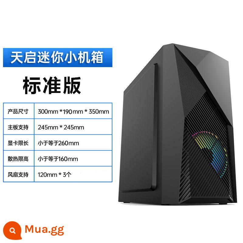 Miễn phí Vận Chuyển Cơ Hội Máy Tính Để Bàn Mini Main Case Main Case Máy Tính Mini Main Case M-ATX Game Case - Apocalypse-Black Standard Edition