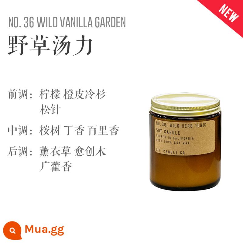 nến thơm pfcandle pf trong nhà hương thơm lâu dài P.F.CANDLE CO bluebox quà tặng sinh nhật - Thuốc bổ cỏ dại-99g