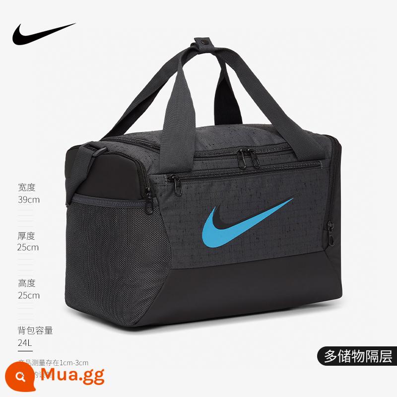 NIKE Túi đeo vai Nike Túi tập luyện dành cho nam và nữ Túi đeo vai sức chứa lớn Túi đeo vai tập thể dục Túi Messenger BA5957-010 - Đen xanh [tay, một vai, đeo chéo] CU9521-070