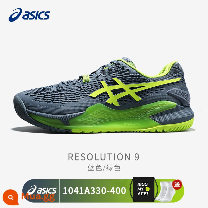 Giày Tennis Asics Arthur Resolution R8/R9 Huấn Luyện Thi Đấu Nam Nữ Giày Thể Thao Quần Vợt Chuyên Nghiệp - RS9 xám xanh [tặng túi đựng giày + tất tennis] 1041A330-400