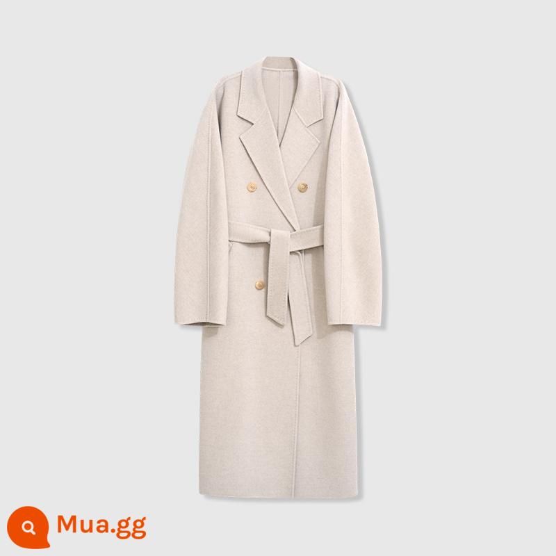 UNICA/Đẩy mạnh B đánh bại cổ điển vĩnh cửu Madame_ Áo khoác len cashmere mịn kéo sợi tùy chỉnh Áo choàng khăn Manhattan - [Xám yến mạch hỗn hợp] Phiên bản len cashmere