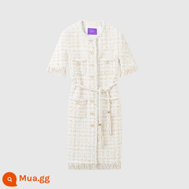 UNICA/Purple Label_Double C Hàng Nhập Khẩu Chính Hãng Sang Trọng Châu Âu_Bộ Áo Khoác Vest Gió Thơm Tua Rua - [Sao Kim] áo dài