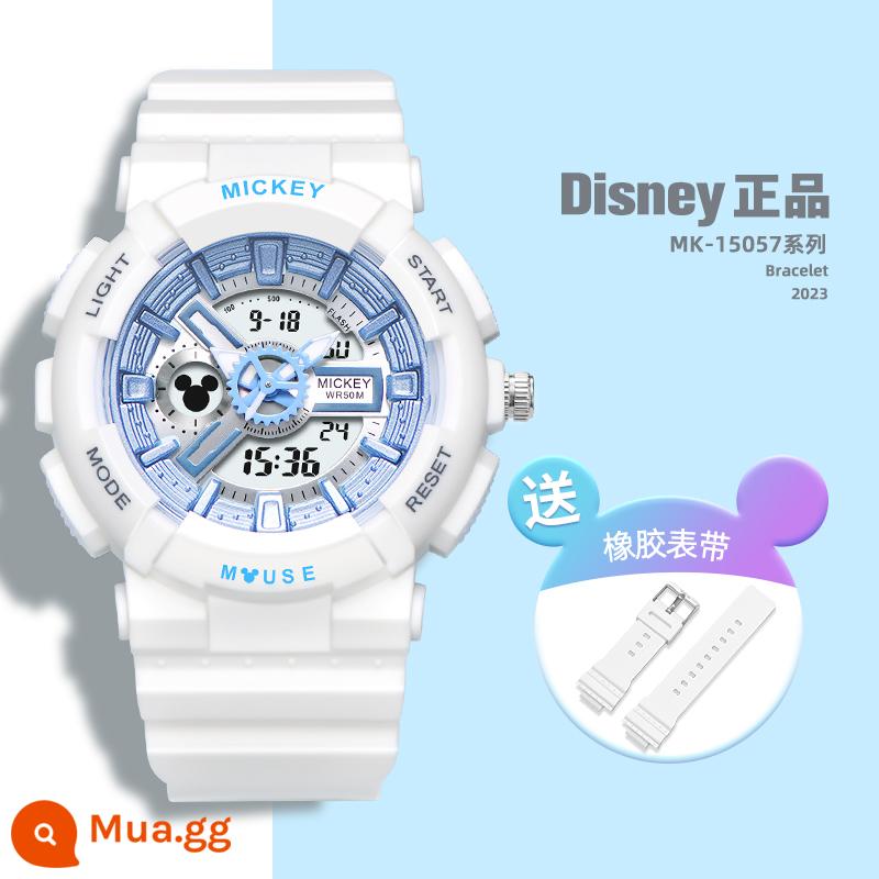 Đồng hồ điện tử Disney nữ học sinh thể thao cơ cô gái chống nước kỳ lân học sinh trung học cơ sở đồng hồ bé gái - [Gói dây đeo] Màu xanh tươi + Dây đeo dự phòng