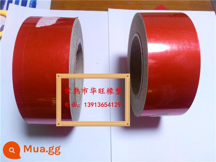 Băng phản quang 5cm màu đen và vàng giao thông đường bộ băng phản quang cảnh báo dải phản quang nhãn dán phim phản quang băng cảnh báo - 5CM toàn màu đỏ