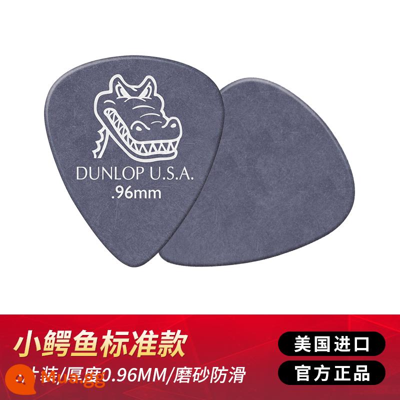 Dunlop dân gian đàn guitar acoustic pick chính hãng đàn guitar điện Dunlop gảy đàn pick lò xo chống trượt cá sấu pick - [6 cái] Xanh đậm 0,96mm