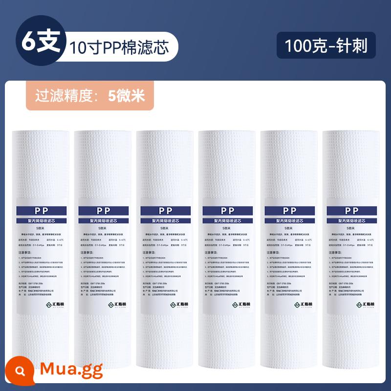 Máy lọc nước bông PP 10 inch Bộ lọc đa năng hộ gia đình Phần tử lọc 10 inch máy lọc nước máy lọc nước Máy lọc nước pp cotton - 100g châm cứu*6 gói (5 micron)