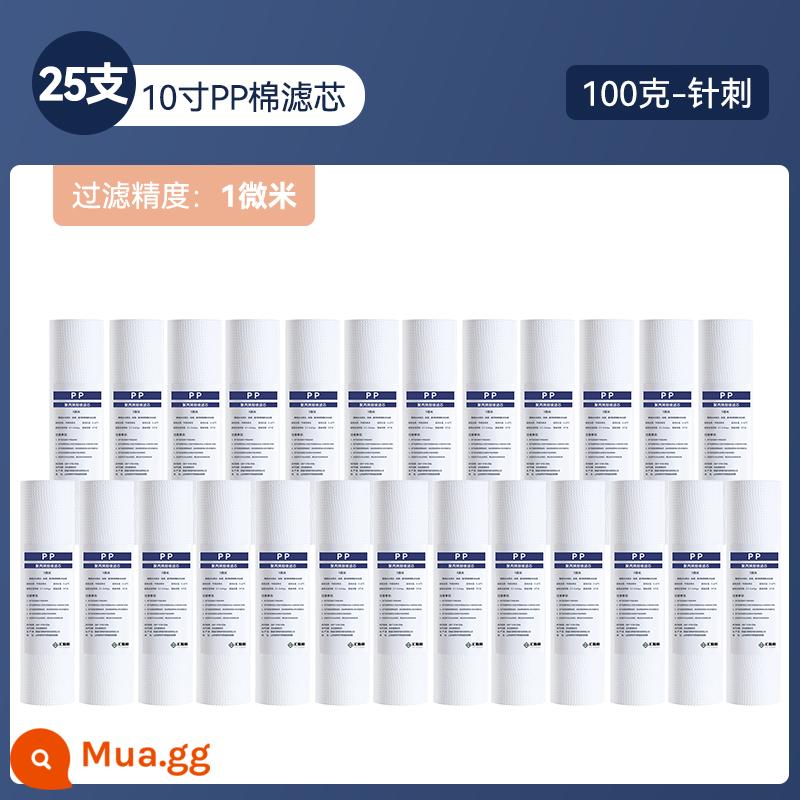 Máy lọc nước bông PP 10 inch Bộ lọc đa năng hộ gia đình Phần tử lọc 10 inch máy lọc nước máy lọc nước Máy lọc nước pp cotton - Gói châm cứu 100g gồm 25 gói (1 micron)