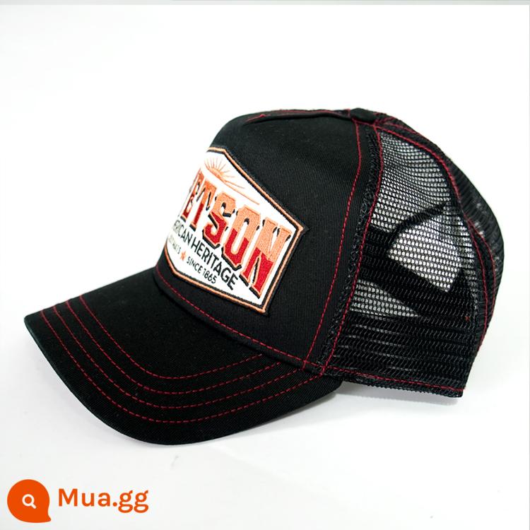 22 Người Mỹ Mới STETSON Giày Chống Nắng Đa Năng Nón Lái Xe Nón Lưới Nón Nam Nữ Cùng Phong Cách - 11 chiếc Stetson đen