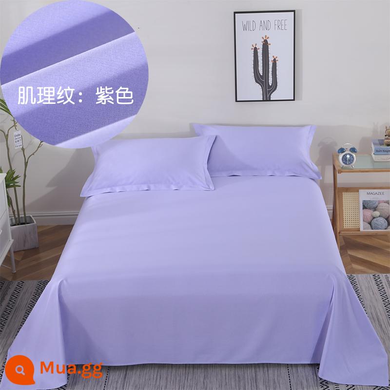 Vải Cotton Dày Dặn Giường Vỏ Chăn 4 Bộ Chăn Ga Vải Hai Dây Rộng Hoa Lớn Vải Cotton Chế Biến Tùy Chỉnh - Màu tím (hoa văn họa tiết)