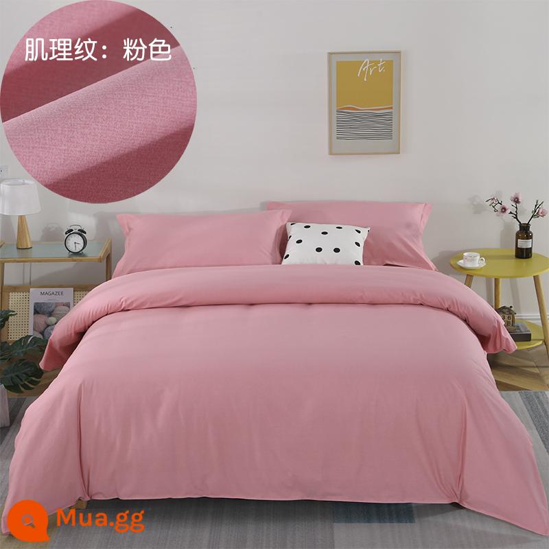 Vải Cotton Dày Dặn Giường Vỏ Chăn 4 Bộ Chăn Ga Vải Hai Dây Rộng Hoa Lớn Vải Cotton Chế Biến Tùy Chỉnh - Màu hồng (hoa văn họa tiết)