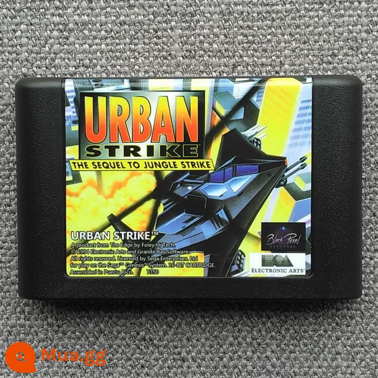 Thẻ Sega MD Card "Urban Strike" Bộ ba tác phẩm cuối cùng GENESIS Urban Strike - Phiên bản gốc (phiên bản US shell)