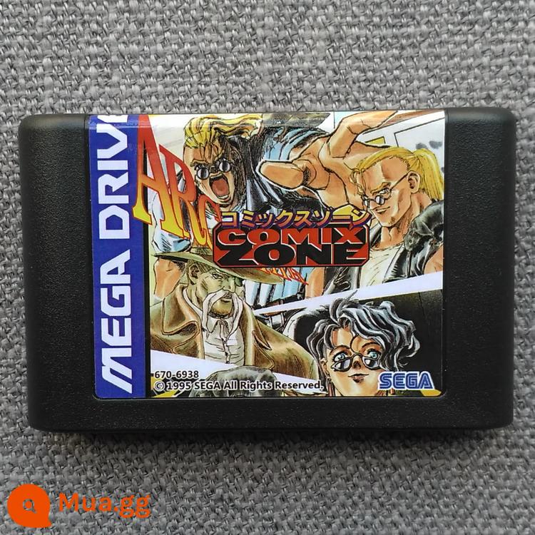 Thẻ Sega MD "Comic Zone" KHU VỰC GENESIS COMIX - Phiên bản tiếng Nhật (chỉ dành cho máy phiên bản tiếng Nhật) (vỏ phiên bản Mỹ)