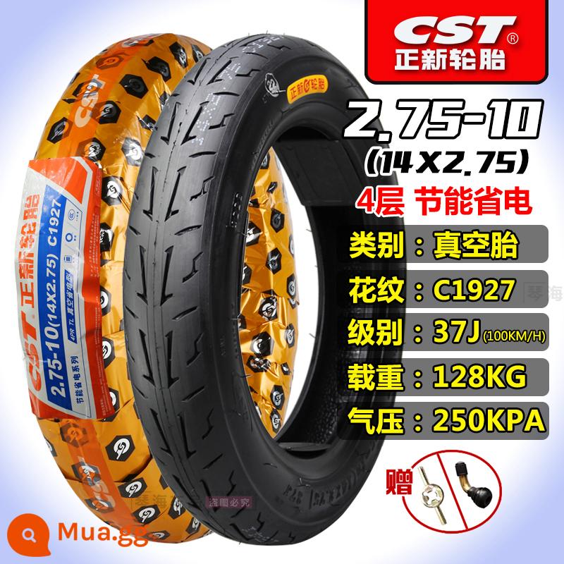 Xe điện lốp Zhengxin 2.50/2.75-10 14X2.50 250/275 Lốp chân không 60/100-10 - 2.75-10 Lốp không săm Zhengxin loại 4 lớp tiết kiệm năng lượng