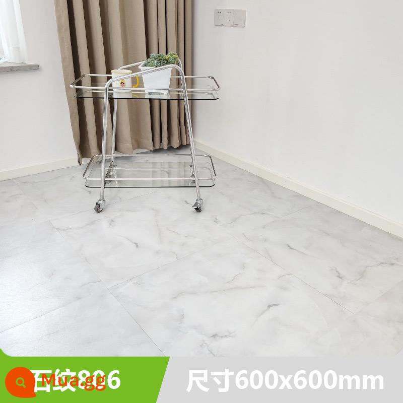 800x800 kích thước lớn sàn dán tự dính sàn PVC sàn da xi măng dán sàn dày chịu mài mòn tầng - Mẫu đá 806 5m2/cái