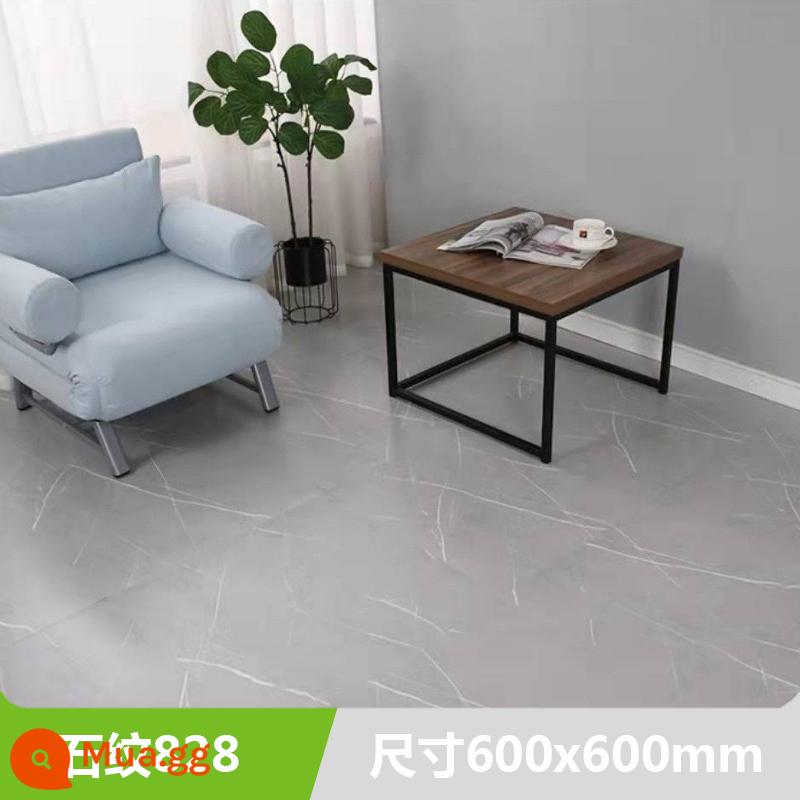 800x800 kích thước lớn sàn dán tự dính sàn PVC sàn da xi măng dán sàn dày chịu mài mòn tầng - Mẫu đá 828 mỗi viên 5m2