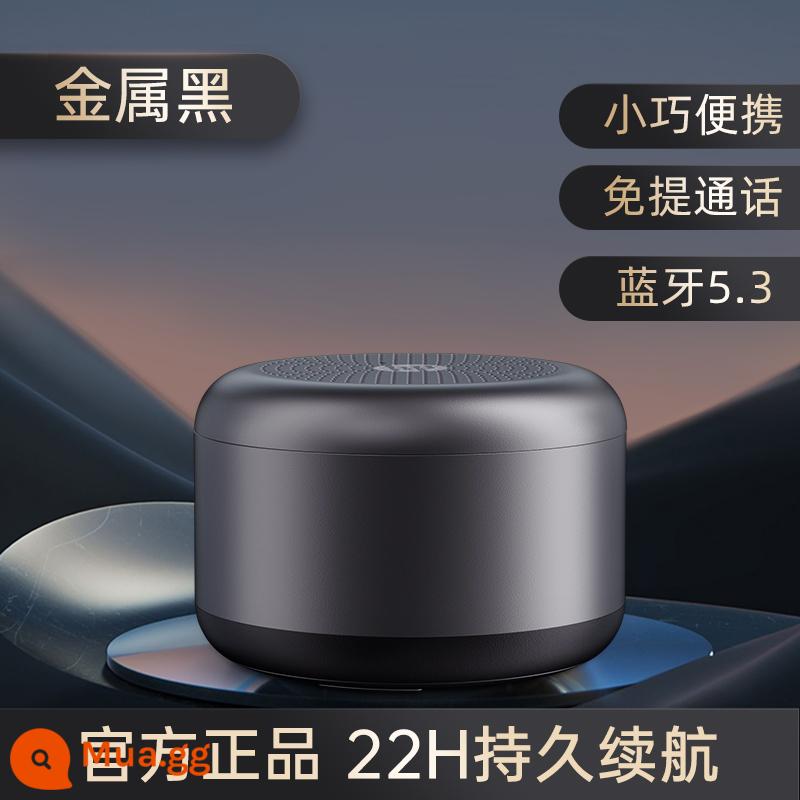 Bộ sưu tập âm thanh Bluetooth không dây HP Mini Thẻ loa siêu trầm tại nhà U Disk Small Car Speaker Player - [Được khuyến khích sử dụng - Mẫu nâng cấp] Màu đen kim loại Tuổi thọ pin 22H