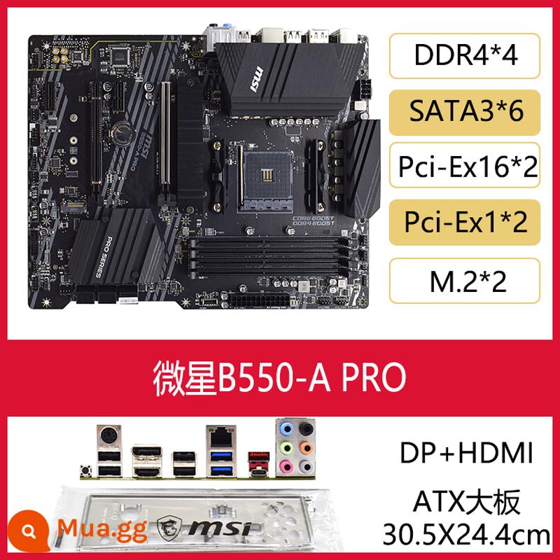 MSI/MSI MPG B550 GAMING PLUS EDGE wifi bo mạch chủ lưỡi CARBON Diablo AM4 - B550-A PRO 95 viên nén rời mới