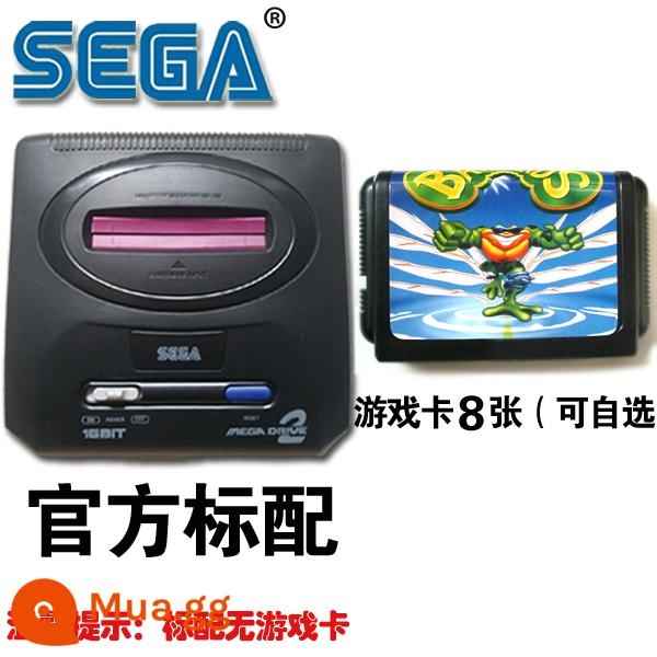 Miễn Phí Vận Chuyển MD Máy Chơi Game Sega 16-bit Tay Cầm Chơi Game Máy Sega 2 Thế Hệ Thẻ Đen Máy Chơi Game Hậu thập Niên 80 Nỗi Nhớ - Sega thế hệ thứ 2 + 8 thẻ - tùy chọn