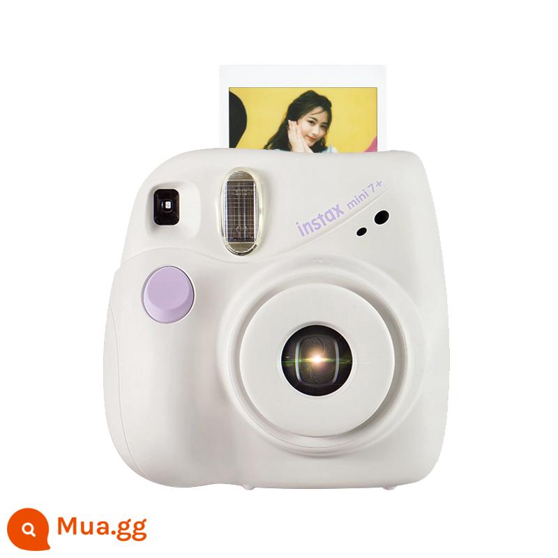 Máy ảnh Fuji Polaroid mini7+ giấy ảnh selfie làm đẹp nam nữ học sinh tặng máy ảnh 7S/7C nâng cấp - Máy trắng độc lập + hộp phụ kiện độc quyền (gồm 10 tờ giấy ảnh)