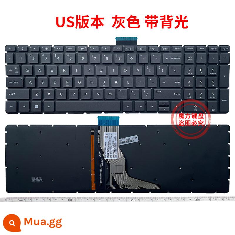 Bàn phím HP HP 15-BS614 BS573 BS007 TPN-C129 C130 Q193 Q191 BS017 - (Mẫu chính hãng) (Xám/có đèn nền) [Mới]