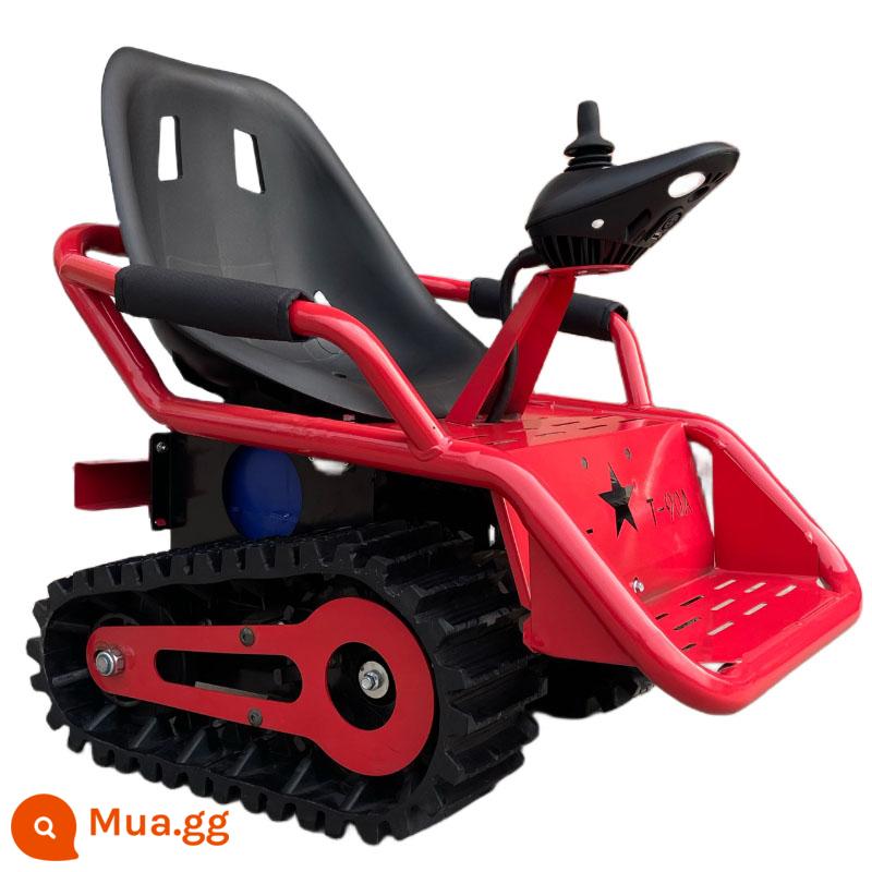 Xe điện trẻ em đường đua xe tăng nhỏ ATV địa hình kart vuông cho thuê đồ chơi giải trí cho trẻ em trên mọi địa hình - màu đỏ