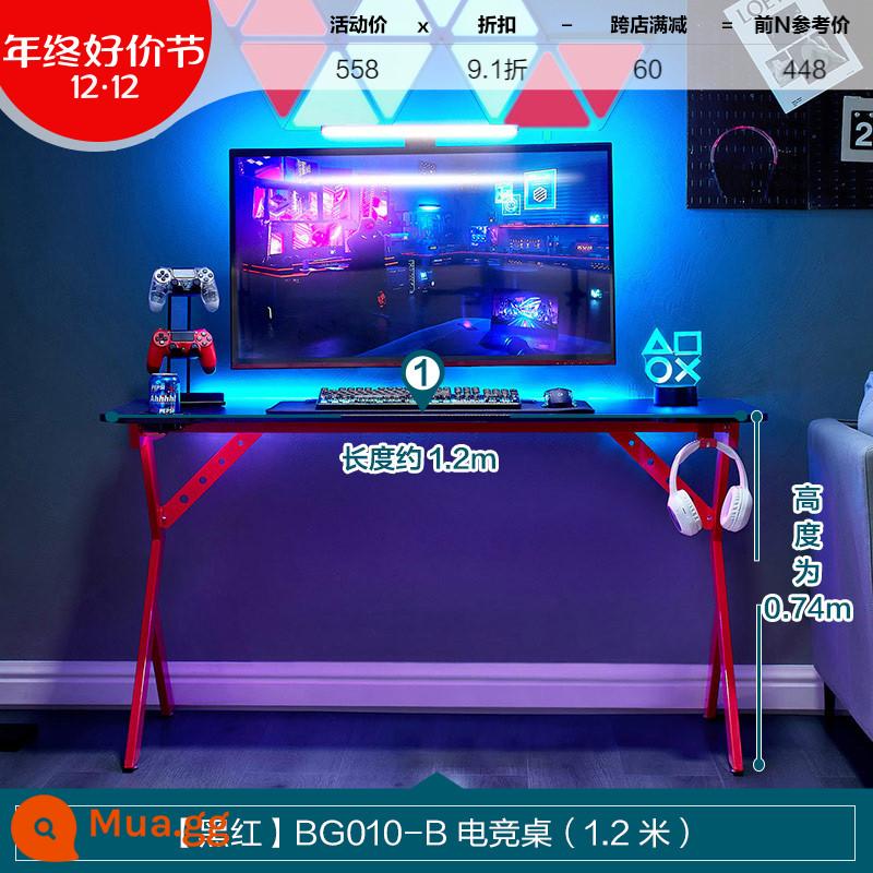 Bàn chơi game máy tính tại nhà của Lin, phòng ngủ, phòng làm việc, máy tính để bàn, căn hộ nhỏ, BG010 - Phiên bản giới hạn [đen và đỏ] Bàn chơi game BG010-B (1,2 mét) [Giao hàng nhanh]