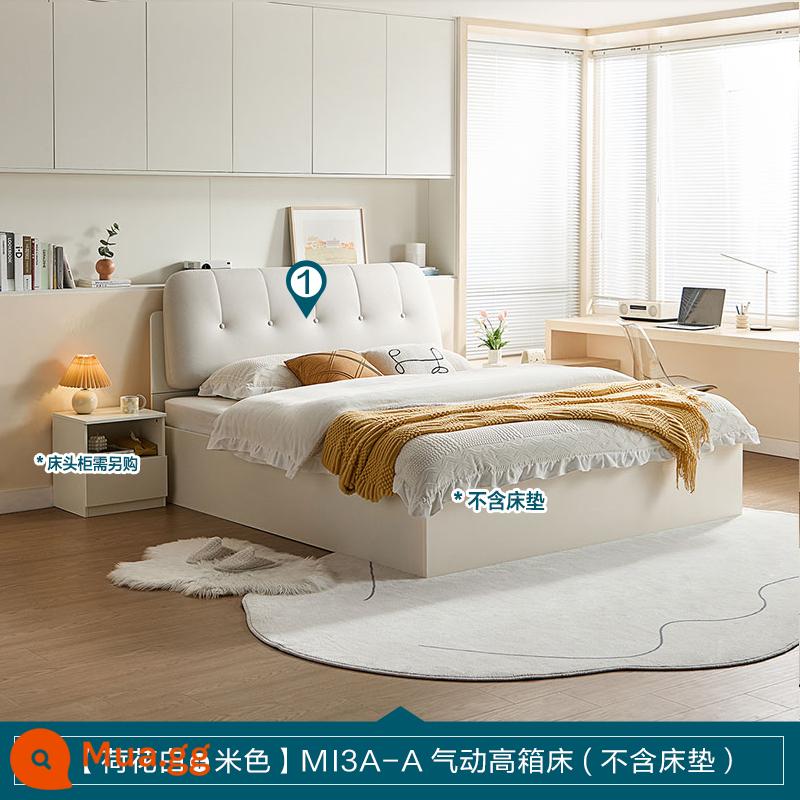 Lin's Home Kem Phong Cách Công Nghệ Giường Vải Phòng Ngủ Đơn Giản Mềm Mại Gói Giường Đôi Hộp Cao Cấp Bảo Quản Lin's Wood công nghiệp MI3A - [Giường đơn·Loại gói mềm] Giường đựng đồ dạng hộp cao