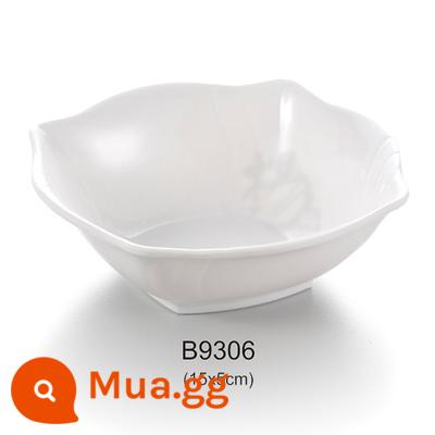 Bát cơm trắng phòng ăn bộ đồ ăn melamine giả sứ nhựa bát nhỏ chống rơi hàn quốc cá tính sáng tạo bát hộ gia đình - B9306