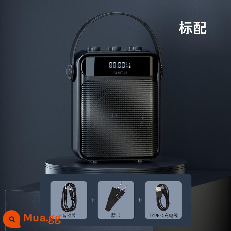 Shidu S95 Vuông Dance Bluetooth Loa Gia Đình Di Động Nhỏ Khối Lượng Lớn Karaoke Ngoài Trời Có Micro - Phiên bản Bluetooth màu đen cổ điển