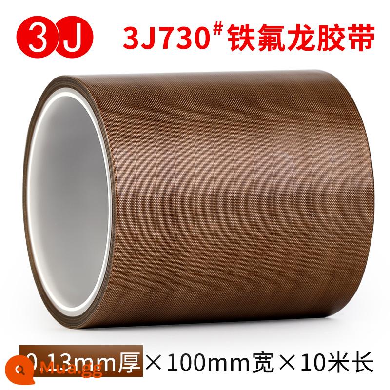 3J730 Băng Teflon chịu nhiệt độ cao bảng mạch cách nhiệt chống nhiệt độ cao chống bỏng cách nhiệt chống cháy chịu mài mòn chịu nhiệt 300 độ máy cắt túi máy hút chân không đóng gói băng vải niêm phong Băng Teflon - Rộng 100mm x dày 0,13 x 10 mét