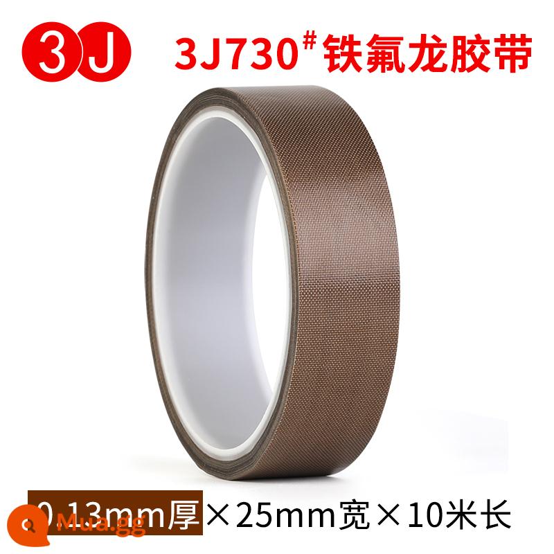 3J730 Băng Teflon chịu nhiệt độ cao bảng mạch cách nhiệt chống nhiệt độ cao chống bỏng cách nhiệt chống cháy chịu mài mòn chịu nhiệt 300 độ máy cắt túi máy hút chân không đóng gói băng vải niêm phong Băng Teflon - Rộng 25 mm x dày 0,13 x 10 mét