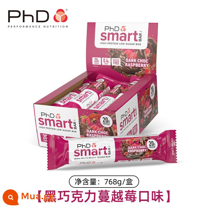 Tiến Sĩ Protein Thanh Mini Thông Minh Di Động Bao Bì Thể Dục Đầy Đủ Bữa Ăn Thanh Thay Thế Thanh Năng Lượng Lượng Calo Thấp 0 Chất Béo Bữa Ăn Thay Thế - Quả mâm xôi sô cô la đen [Hương vị mới ra mắt]