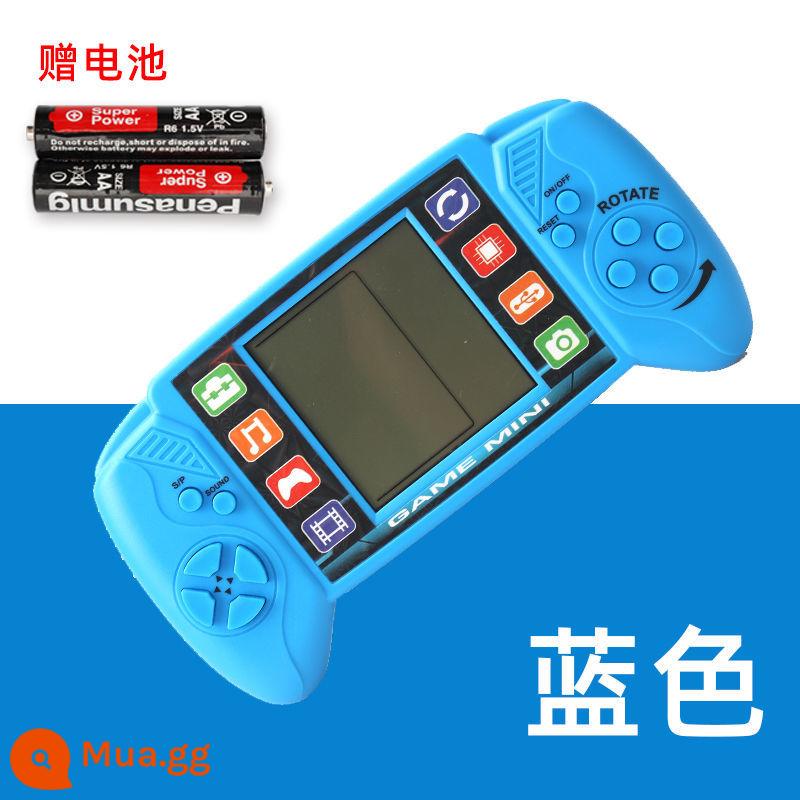 Hoài Cổ Retro Tetris Tay Cầm Chơi Game Tham Lam Con Rắn Di Động Trẻ Em Cầm Tay 8090 Sau 8090 Đồ Chơi Giáo Dục - "Phiên bản màn hình lớn PSP ngang" màu xanh lam đi kèm với pin chính hãng của nhà máy