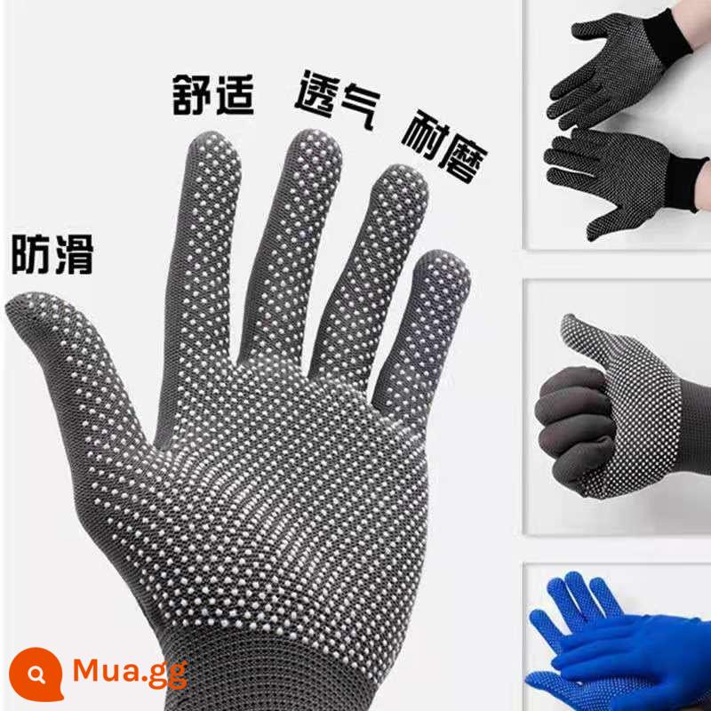 1 đôi găng tay bảo hộ nylon chấm bi chống trượt - 1 đôi găng tay nylon chấm bi [màu ngẫu nhiên]