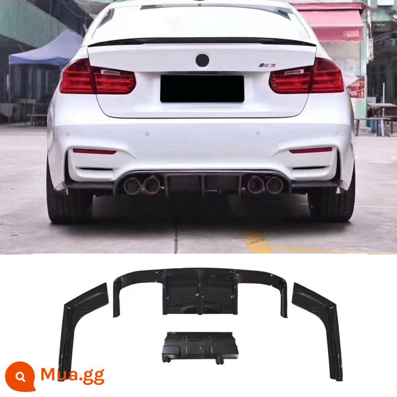 Thích hợp cho XE BMW M3 Vòm M Bộ 3 Series sửa đổi M3 vòm lớn phía trước cản trước F30/F35 ba dòng - Viền sau M3 (đen bóng)