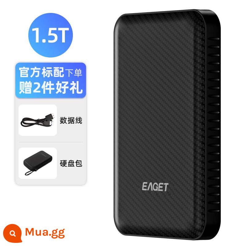 Yijie Disk cứng Disk Portable 2T Cao -Tốc độ 1TB Máy tính lớn Máy tính bên ngoài Điện thoại di động Điện thoại cứng Đĩa cứng Tương thích Mac tương thích MAC - 1.5TB [Dark Night Black] Chống rơi, chống sốc*Dùng cho điện thoại di động và máy tính