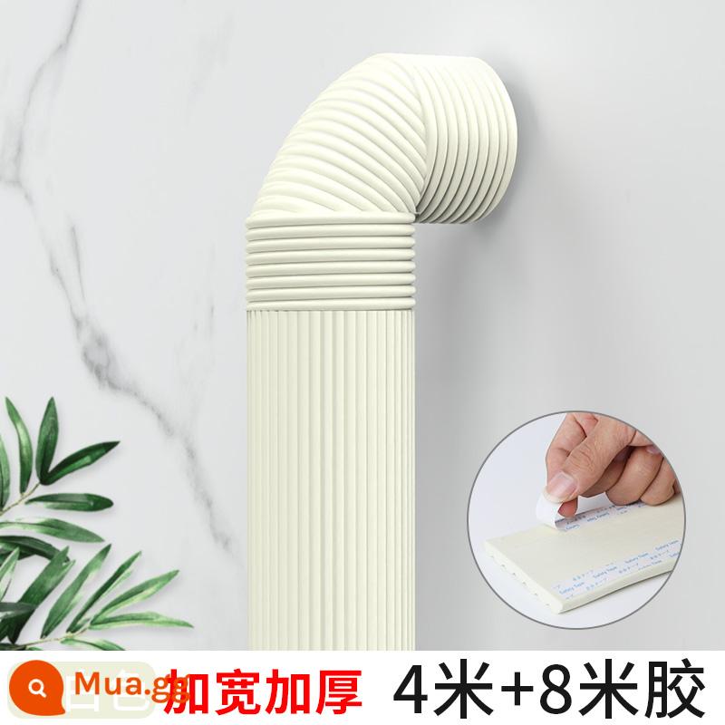 Mô phỏng Túi trồng cây xanh dưới đường ống nước Sponge chống lại trang trí trên nhà - Gạo trắng-4 mét + keo 8 mét